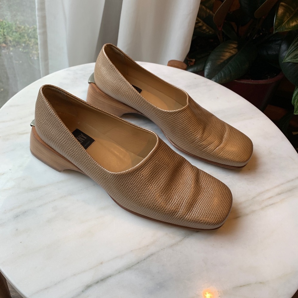 Vintage DKNY snakeskin shoes